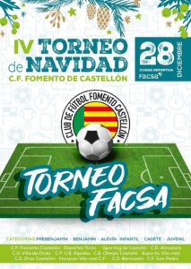 El CF Fomento Castellón organiza este sábado su IV Torneo de Navidad